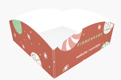Designvorschau für Weihnachts-Snackschalen, 10 x 10 x 4 cm