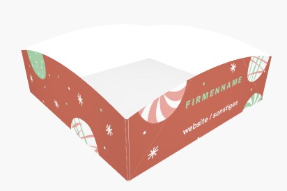 Designvorschau für Weihnachts-Snackschalen, 15 x 15 x 5 cm