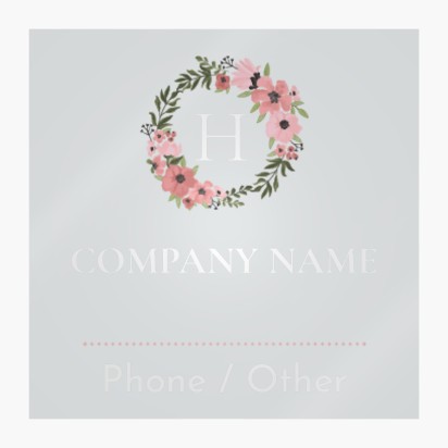 Design Preview for Design Gallery: Florists Window Stickers, 12 x 12 cm Rectangular