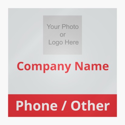 Design Preview for Design Gallery: Business Services Window Stickers, 12 x 12 cm Rectangular