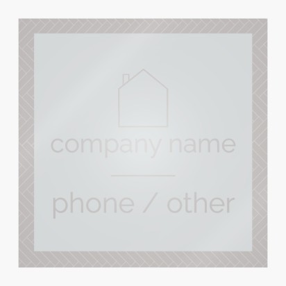 Design Preview for Design Gallery: Property & Estate Agents Window Stickers, 12 x 12 cm Rectangular