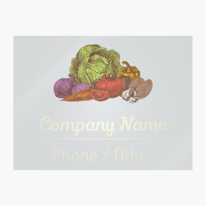 Design Preview for Design Gallery: Farmers Market Window Stickers, 45 x 60 cm Rectangular