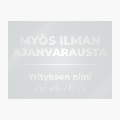 Mallin esikatselu Mallivalikoima: Kauneus & Kylpylät Ikkunatarrat, 45 x 60 cm Suorakulmainen