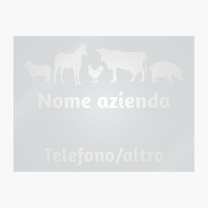 Anteprima design per Galleria di design: vetrofanie per agricoltura e allevamento, 45 x 60 cm Rettangolare