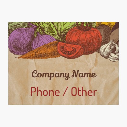 Design Preview for Design Gallery: Farmers Market Window Stickers, 45 x 60 cm Rectangular