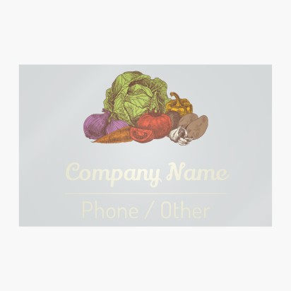 Design Preview for Design Gallery: Farmers Market Window Stickers, 32 x 50 cm Rectangular