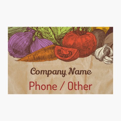 Design Preview for Design Gallery: Farmers Market Window Stickers, 32 x 50 cm Rectangular