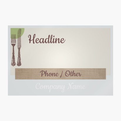 Design Preview for Design Gallery: Food Catering Window Stickers, 50 x 75 cm Rectangular