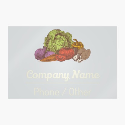 Design Preview for Design Gallery: Farmers Market Window Stickers, 60 x 90 cm Rectangular