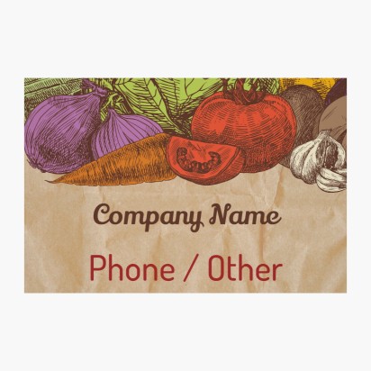 Design Preview for Design Gallery: Farmers Market Window Stickers, 60 x 90 cm Rectangular