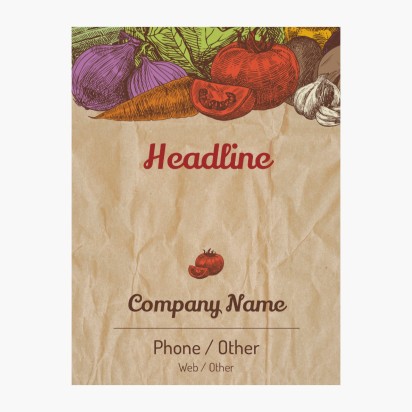Design Preview for Design Gallery: Organic Food Stores Window Stickers, 45 x 60 cm Rectangular