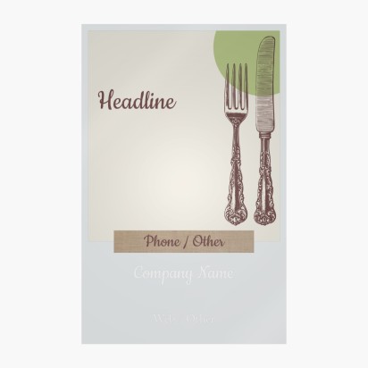 Design Preview for Design Gallery: Food Catering Window Stickers, 32 x 50 cm Rectangular
