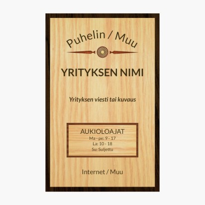 Mallin esikatselu Mallivalikoima: Puusepäntyö & Puuntyöstö Ikkunatarrat, 32 x 50 cm Suorakulmainen