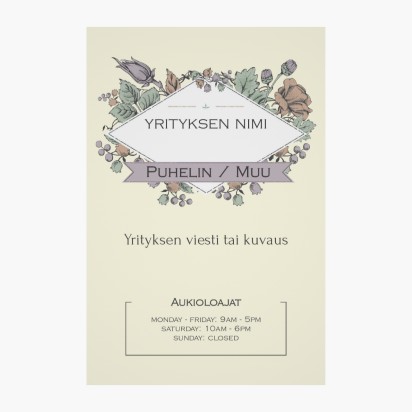 Mallin esikatselu Mallivalikoima: Holistinen& Vaihtoehtoinen lääketiede  Ikkunatarrat, 50 x 75 cm Suorakulmainen