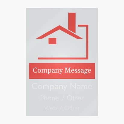Design Preview for Design Gallery: Property & Estate Agents Window Stickers, 60 x 90 cm Rectangular