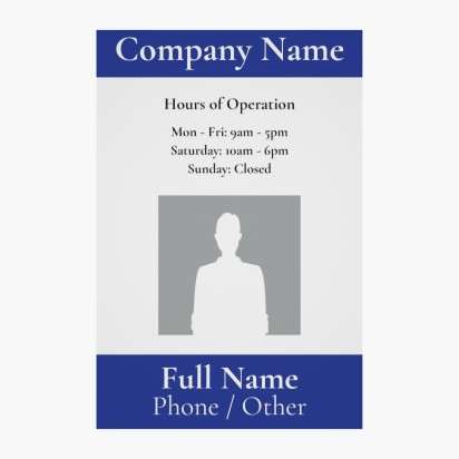 Design Preview for Design Gallery: Business Services Window Stickers, 60 x 90 cm Rectangular
