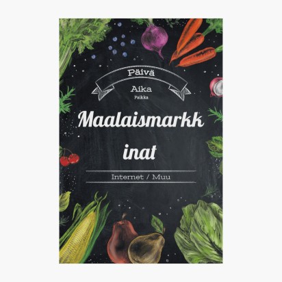 Mallin esikatselu Mallivalikoima: Maataloustuotteiden suoramyynti Ikkunatarrat, 60 x 90 cm Suorakulmainen