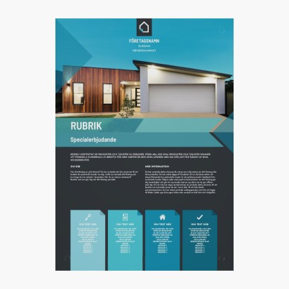 Förhandsgranskning av design för Designgalleri: Fastighetsbesiktning Kapaskivor, A3 (297 x 420 mm)
