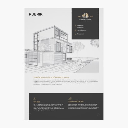Förhandsgranskning av design för Designgalleri: Fastigheter Kapaskivor, A3 (297 x 420 mm)