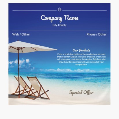 Design Preview for Design Gallery: Travel & Accommodation Pop Up Displays, 2.3 x 2.3 m