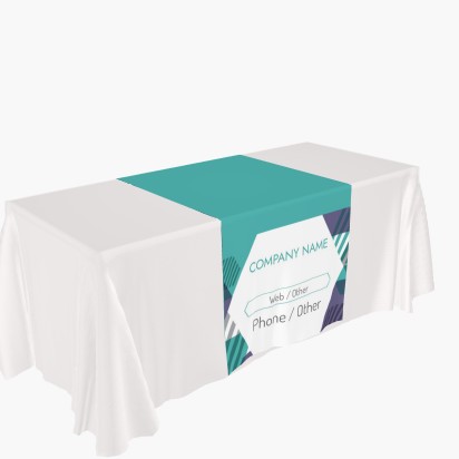 Design Preview for Modern & Simple Table Runners Templates, All Over Print 30"