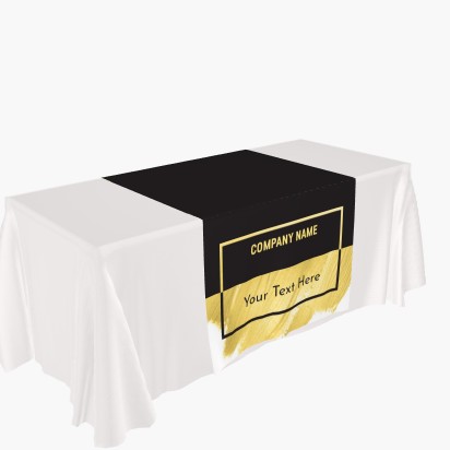 A paint gold black cream design for Events