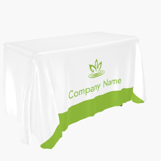 Design Preview for  Custom Tablecloths Templates, 3-sided 4' All Over Print