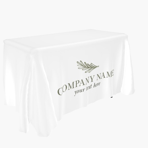 Design Preview for Conservative Custom Tablecloths Templates, 3-sided 4' Limited Print