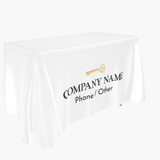 Design Preview for Elegant Custom Tablecloths Templates, 3-sided 4' Limited Print