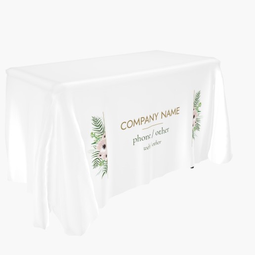Design Preview for Elegant Custom Tablecloths Templates, 3-sided 4' Limited Print