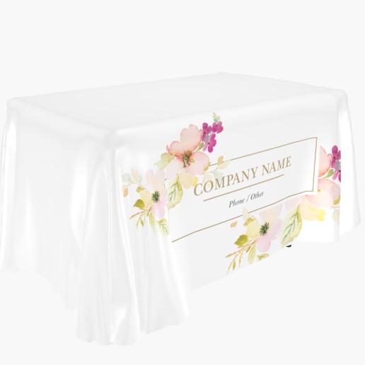 Design Preview for Elegant Custom Tablecloths Templates, 4-sided 4' All Over Print