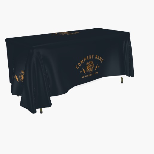 Design Preview for  Custom Tablecloths Templates, 3-sided 6' All Over Print