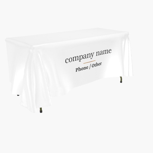 Design Preview for Elegant Custom Tablecloths Templates, 3-sided 6' Limited Print