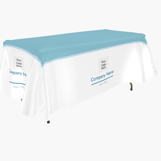 Design Preview for Modern & Simple Custom Tablecloths Templates, 4-sided 6' All Over Print