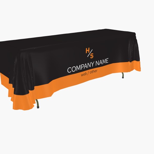 Design Preview for Bold & Colorful Custom Tablecloths Templates, 3-sided 8' All Over Print