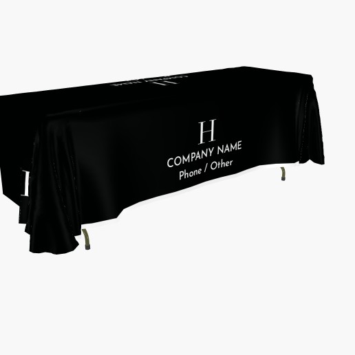 Design Preview for Elegant Custom Tablecloths Templates, 3-sided 8' All Over Print
