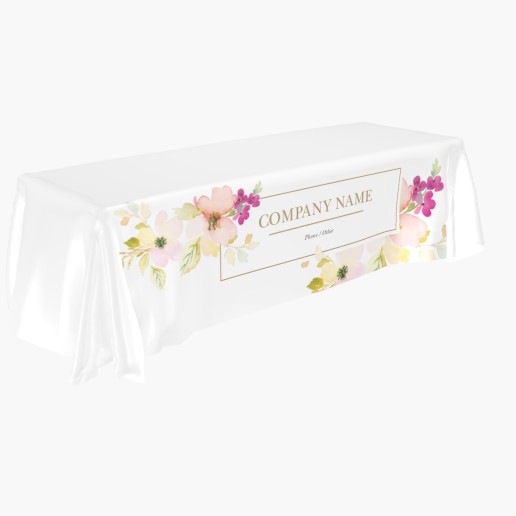 Design Preview for Elegant Custom Tablecloths Templates, 4-sided 8' All Over Print
