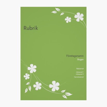 Förhandsgranskning av design för Designgalleri: Blommor och grönt Kapaskivor, A3 (297 x 420 mm)